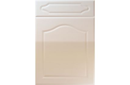 Unique New Sudbury High Gloss Cashmere kitchen door