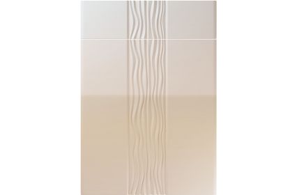 Unique Sahara High Gloss Cashmere kitchen door