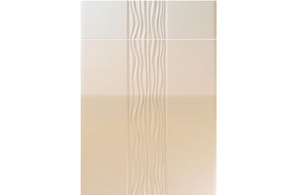 Unique Sahara High Gloss Mussel kitchen door