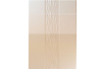 Unique Sahara High Gloss Sand Beige kitchen door