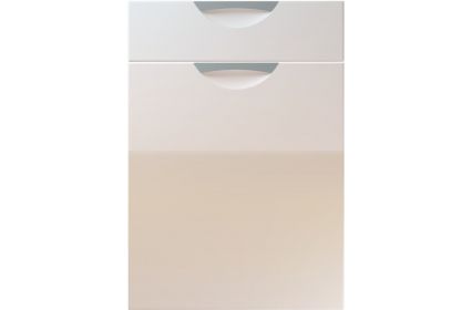 Unique Scoop High Gloss Cream kitchen door