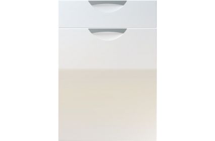 Unique Scoop High Gloss Grey kitchen door