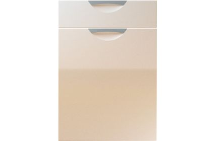 Unique Scoop High Gloss Sand Beige kitchen door