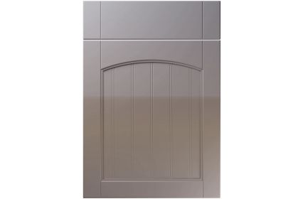 Unique Sutton High Gloss Dust Grey kitchen door
