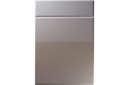 Unique Turin High Gloss Dust Grey kitchen door