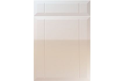 Unique Twinline High Gloss Cream kitchen door