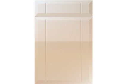 Unique Twinline High Gloss Sand Beige kitchen door