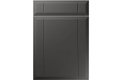 Unique Twinline Super Matt Graphite kitchen door