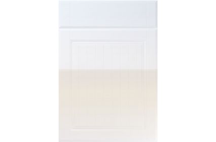 Unique Willingdale High Gloss White kitchen door