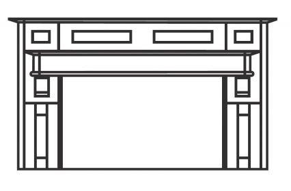 Mornington Shaker Full mantel kit