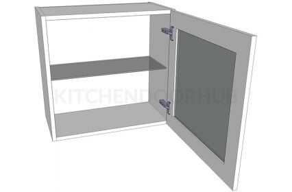 Glazed Single Kitchen Wall Unit - Low (575mm high)