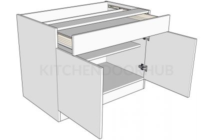 Standard Height Double Drawerline Unit - Wide Drawer
