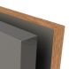 Zurfiz default Ultragloss Stone Grey bedroom door edge options