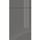 Gravity Ultragloss Onyx Grey kitchen door