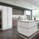Zurfiz Ultragloss Glacier White kitchen