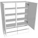 1210mm High Solid Door Dresser - Double - shown with doors and/or storage (not included)