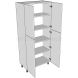Tall Storage Unit (2150mm) - Double - shown with doors and/or storage (not included)