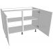Highline Kitchen Base Unit - Double - shown with doors and/or storage (not included)