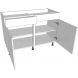 Sink Kitchen Base Units - Double - Working Drawer - shown with doors and/or storage (not included)
