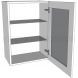 Glazed Single Kitchen Wall Unit - Tall (900mm high) - shown with doors and/or storage (not included)