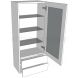 1210mm High Glazed Dresser Unit - shown with doors and/or storage (not included)