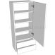 1210mm High Solid Door Dresser - Single - shown with doors and/or storage (not included)