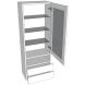 1390mm High Glazed Dresser Unit - A - shown with doors and/or storage (not included)