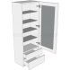 1390mm High Glazed Dresser Unit - C - shown with doors and/or storage (not included)