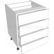 4 Drawer Base Unit - shown with doors and/or storage (not included)
