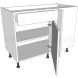 Variable Corner Kitchen Base Unit - Working Drawer - shown with doors and/or storage (not included)