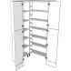 Diagonal Walk In Larder Tall (2150h) - shown with doors and/or storage (not included)