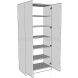 Double Wardrobe Shelf Units - shown with doors and/or storage (not included)