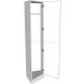 Angled Wardrobe Unit - shown with doors and/or storage (not included)