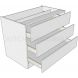 Standard Height 3 Drawer Bedroom Units - shown with doors and/or storage (not included)