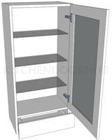 1065mm High Glazed Dresser Unit