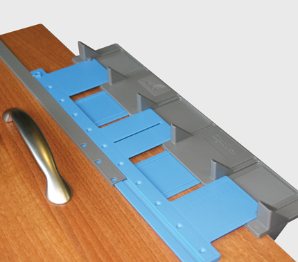 Handle drilling jig for kitchen and bedroom doors